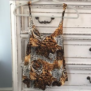 Cheetah Tank Urban Outfitters size S
